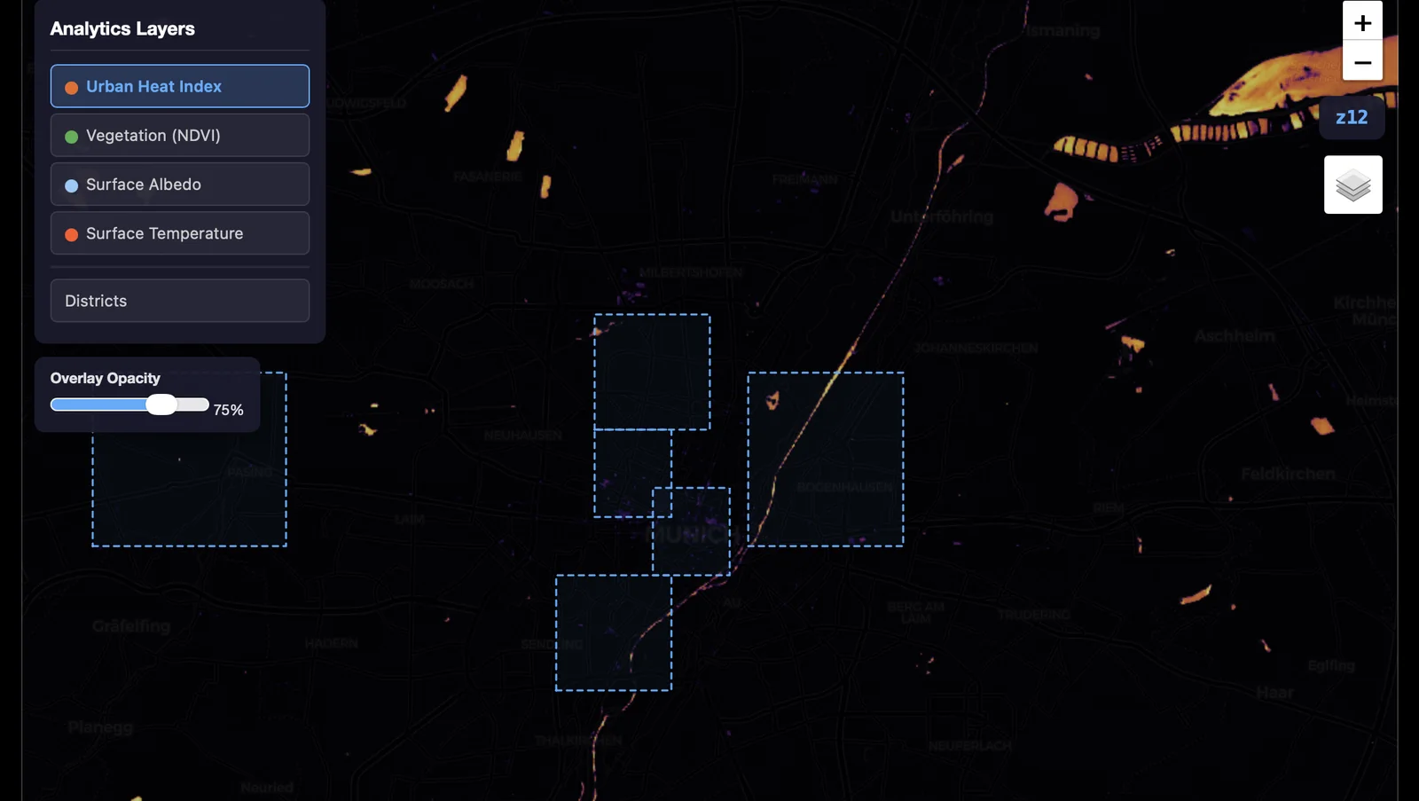 Munich Urban heat index, PROTOR pipeline output